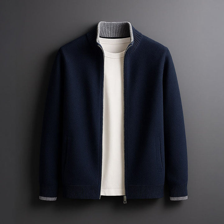 ROVESSA ROMA | GIACCA IN MAGLIA CON ZIP
